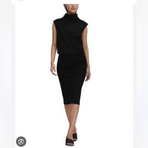 reiss elaina collared knit dress Reiss Elaina Rib-Knitted Midi Dress In Blue - 35% Off